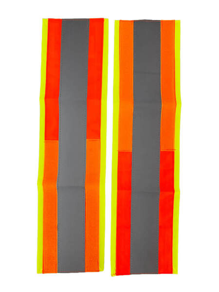 Hi-Vis Pair of Arm/Leg Bands With Velcro