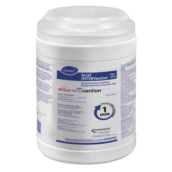 ACCEL Intervention Virox 1-Minute Surface Disinfectant Wipes