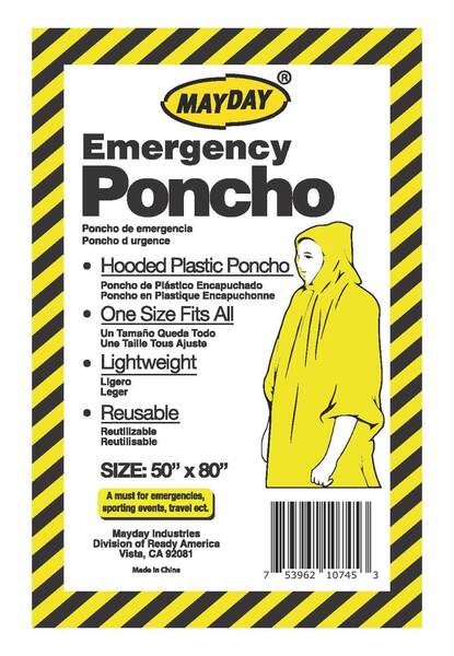 Mayday Emergency Poncho - Adult