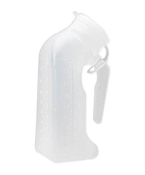 Urinal With Cover Translucent - Male