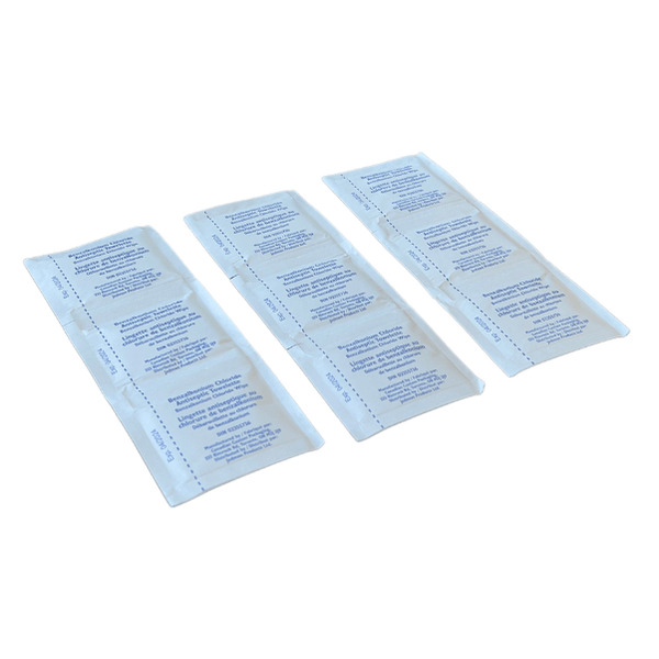Benzalkonium Chloride (BZK) Antiseptic Wipes Kit Refill 50-Pack