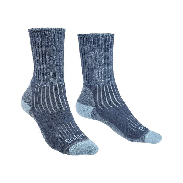 Bridgedale Women's Hike Midweight Merino Comfort Crew Sock 1 Pair - Blue