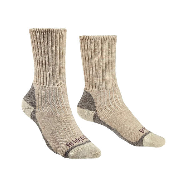Bridgedale Women's Hike Midweight Merino Comfort Crew Sock 1 Pair - Natural