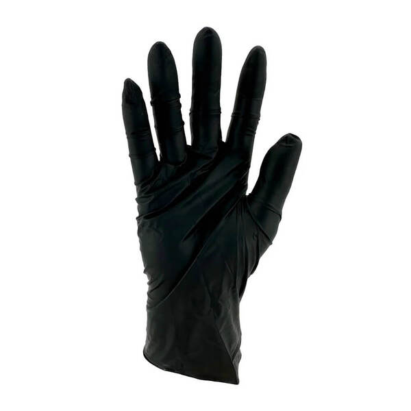 Columbia Nitrile 6 Mil Black HD PF Protective Gloves - 100BX