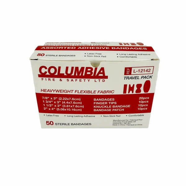 Adhesive Bandage - Columbia Heavyweight Fabric Assorted Travel Pack