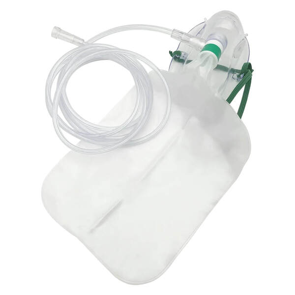 Oxygen Mask With Non-Rebreather and Tubing