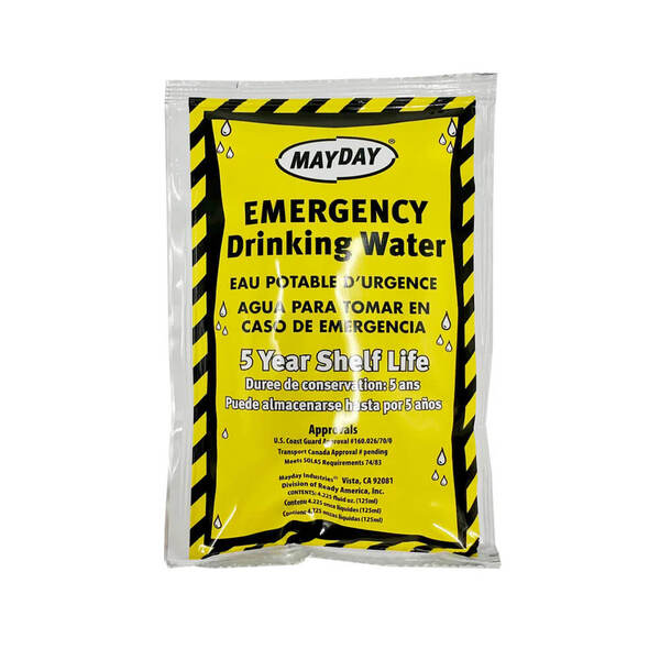 Mayday Emergency Drinking Water Pouch - 125ml