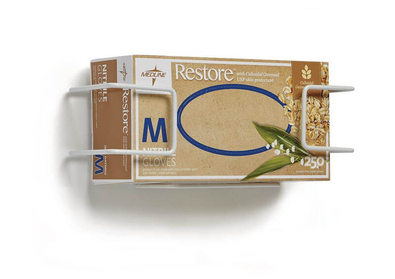 Glove Box Holder - Metal Wire - Single Box Horizontal Mount