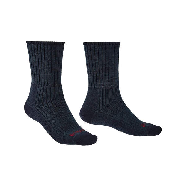 Bridgedale Men's Hike Midweight Merino Comfort Crew Sock 1 Pair - Navy