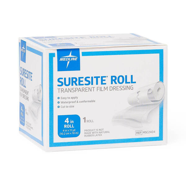 Medline Suresite Transparent Film Dressing Roll