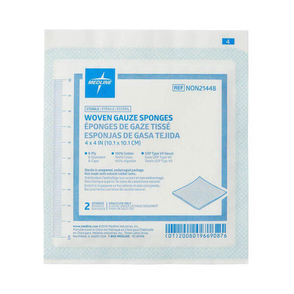 Medline Gauze Sponge Sterile 10 x 10 cm (4 x 4 in)