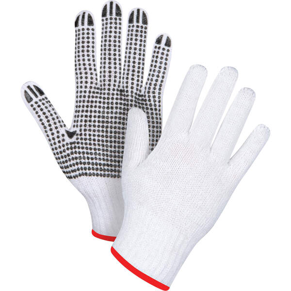 Zenith Dotted String Knit Gloves - 12 Pairs