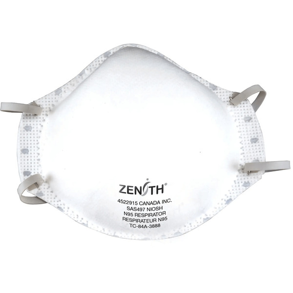 Zenith N95 Particulate Respirators - 20-Pack