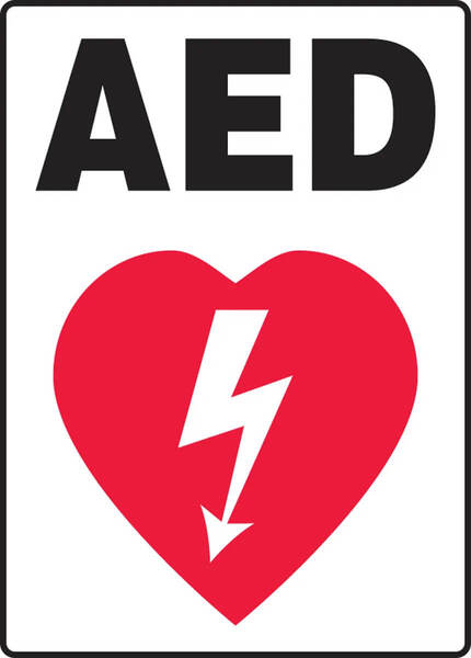 Accuform Sign AED - Adhesive Vinyl