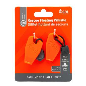 SOL Rescue Floating Whistle - 2-Pack
