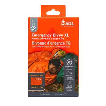 SOL Emergency Bivvy With Rescue Whistle - Extra Large
