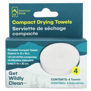 Adventure Ready Compact Drying Towels - 4-Pack
