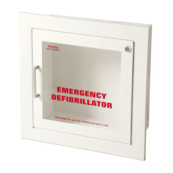 AED Wall Cabinet With Alarm - Recessed (1.5