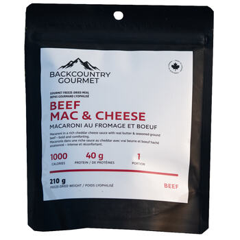 Backcountry Gourmet Beef Mac & Cheese (Beef)