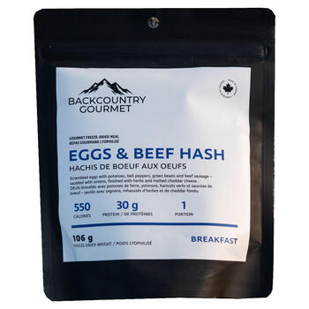 Backcountry Gourmet Eggs & Beef Hash (Breakfast)