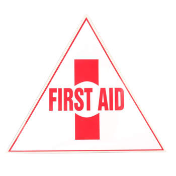 First Aid Triangle Sticker