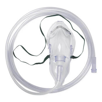 Medline Oxygen Mask Rebreather - Adult With 7' Tubing