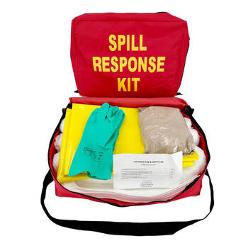 Emergency Spill Kit For Hydrocarbons - Red Bag