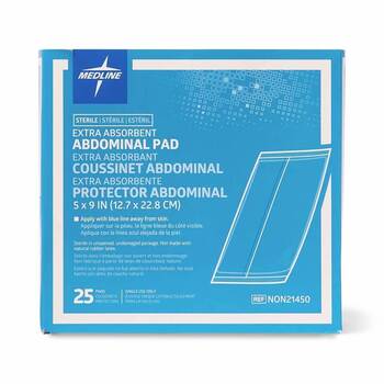 Medline Abdominal Pad Sterile - 5