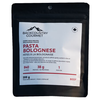 Backcountry Gourmet Pasta Bolognese (Beef)