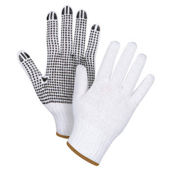 Zenith Dotted String Knit Gloves - 12 Pairs