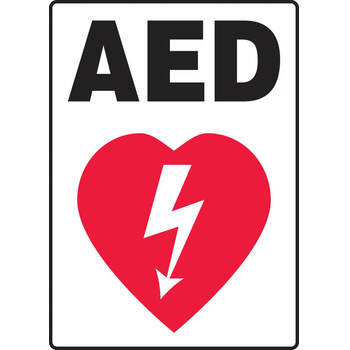 Accuform Sign AED - Adhesive Vinyl
