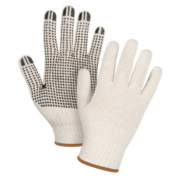 Zenith Dotted String Knit Gloves Lightweight - 12 Pairs