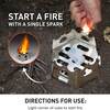 Start a fire with a single spark