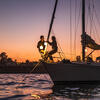 hanging lights on ship