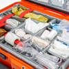 orange closeup on padded divider - contents not included