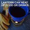 Lantern can heat up food or drinks