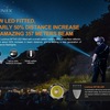 new LED fitted, nearly 50% distance increase, an amazing 357 meters beam