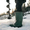 in use while drilling hole for ice fishing
