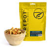 packaging and bowl filled with food