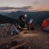 camp cooking with headlamps