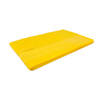 folded yellow blanket