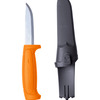 orange knife and sheath