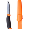hi-vis orange knife and sheath