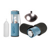 Kit contents, glacier blue