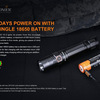 10 days power on with a single 18650 battery