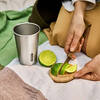 using lid as cutting board