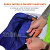 easily installs on most hard hats (hard hat not included)