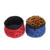 Blue and red pet travel water bowl, functions as a food bowl too. Currently only available in blue.
